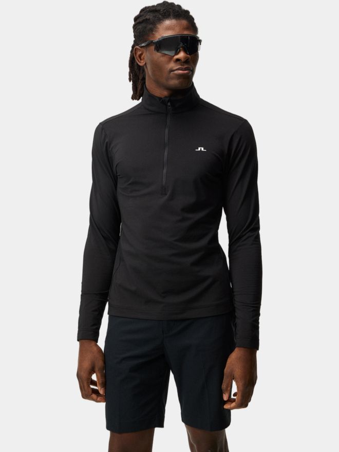 J.Lindeberg Luke Half Zip Stretch Midlayer schwarz