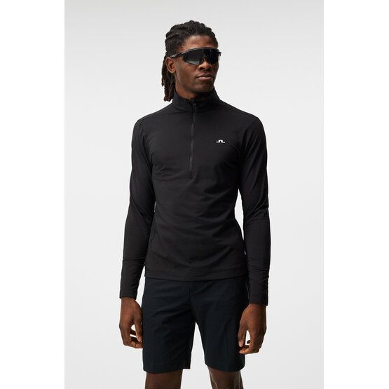 J.Lindeberg  Luke Half Zip Stretch Midlayer black