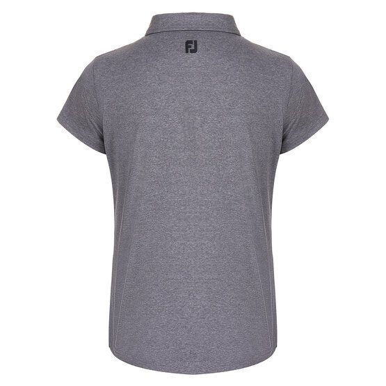 FootJoy Heather Self-Collar Halbarm Polo schwarz