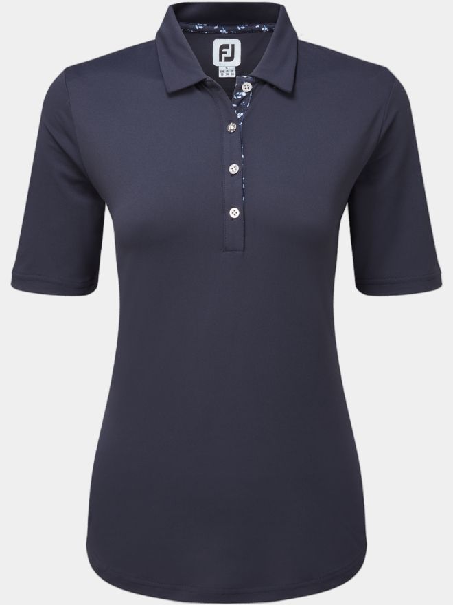 FootJoy SOLID Halbarm Polo navy