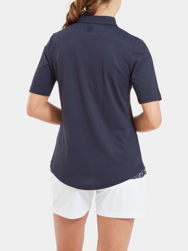 FootJoy SOLID Halbarm Polo navy