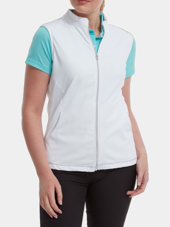 FootJoy Full-Zip Weste weiß
