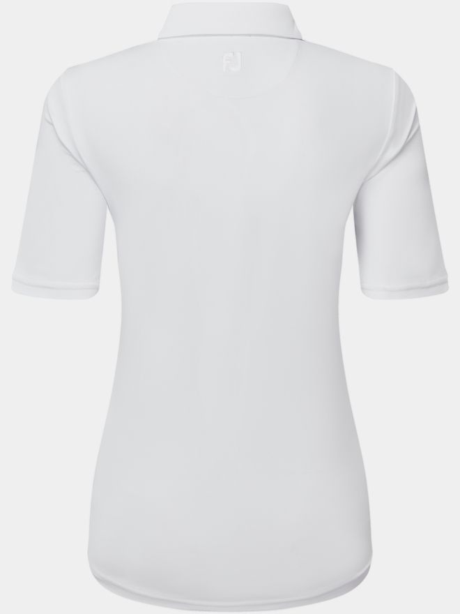 FootJoy SOLID Halbarm Polo weiß
