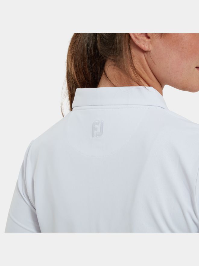 FootJoy SOLID Halbarm Polo weiß
