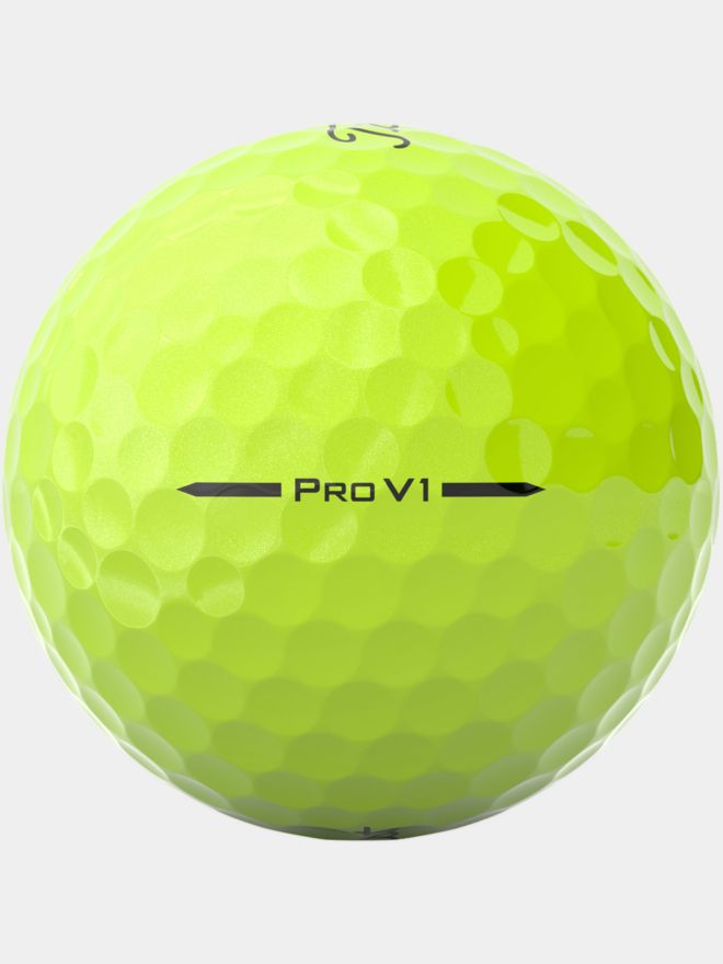 Titleist Pro V1 Golfbälle gelb