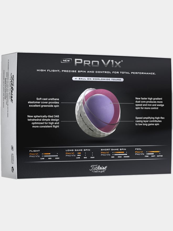 Titleist Pro V1x Golfbälle weiß