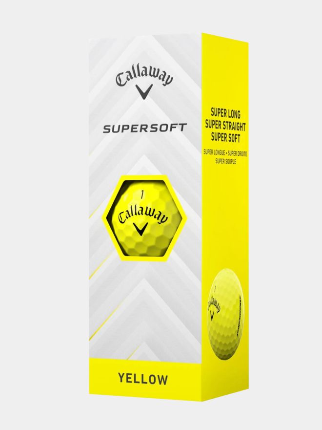 Callaway Supersoft Golfbälle gelb