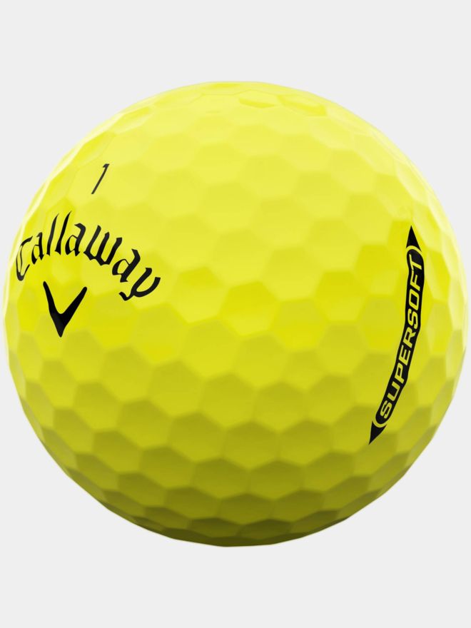Callaway Supersoft Golfbälle gelb