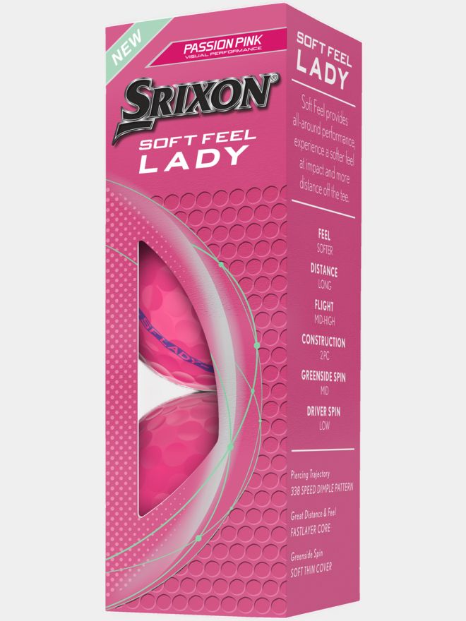 Srixon Soft Feel Lady Golfball pink