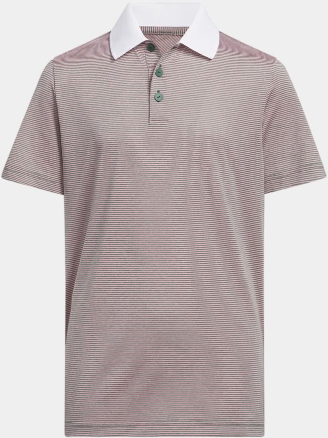 adidas B STRIPED POLO dunkelgrün