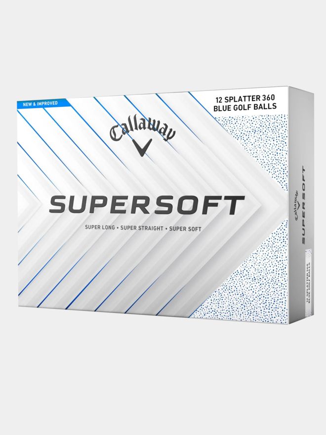 Callaway Supersoft Splatter 360 Golfbälle blau