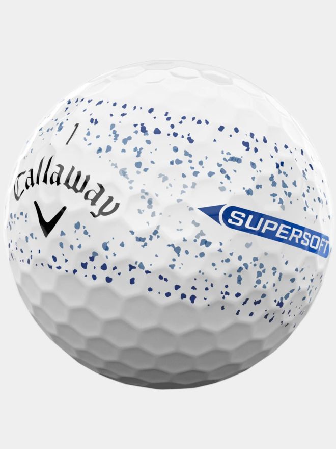Callaway Supersoft Splatter 360 Golfbälle blau