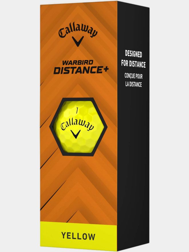 Callaway Warbird Distance+ Golfbälle gelb