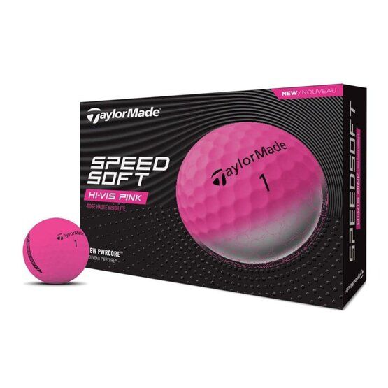 TaylorMade SpeedSoft golfové míčky růžová