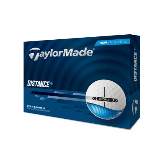 TaylorMade Distance+ Golfbälle weiß