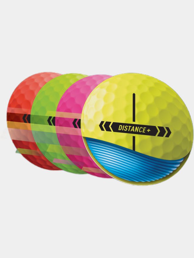 TaylorMade Distance+ Multi Golfbälle bunt