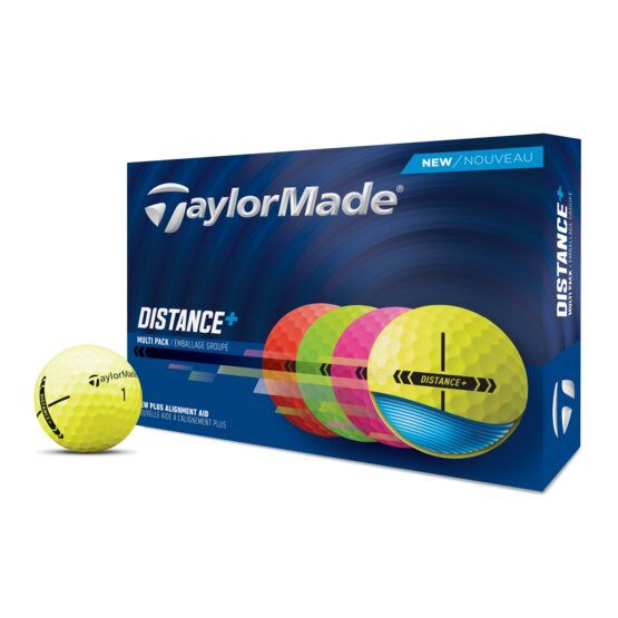 TaylorMade Distance+ Multi Golfbälle weiß