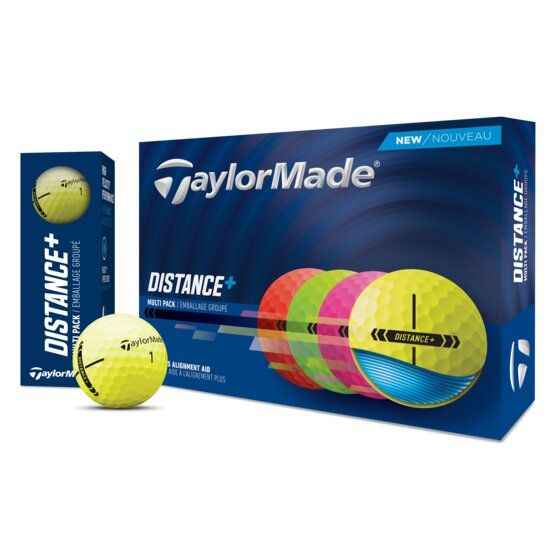 TaylorMade Distance+ Multi Golfbälle weiß