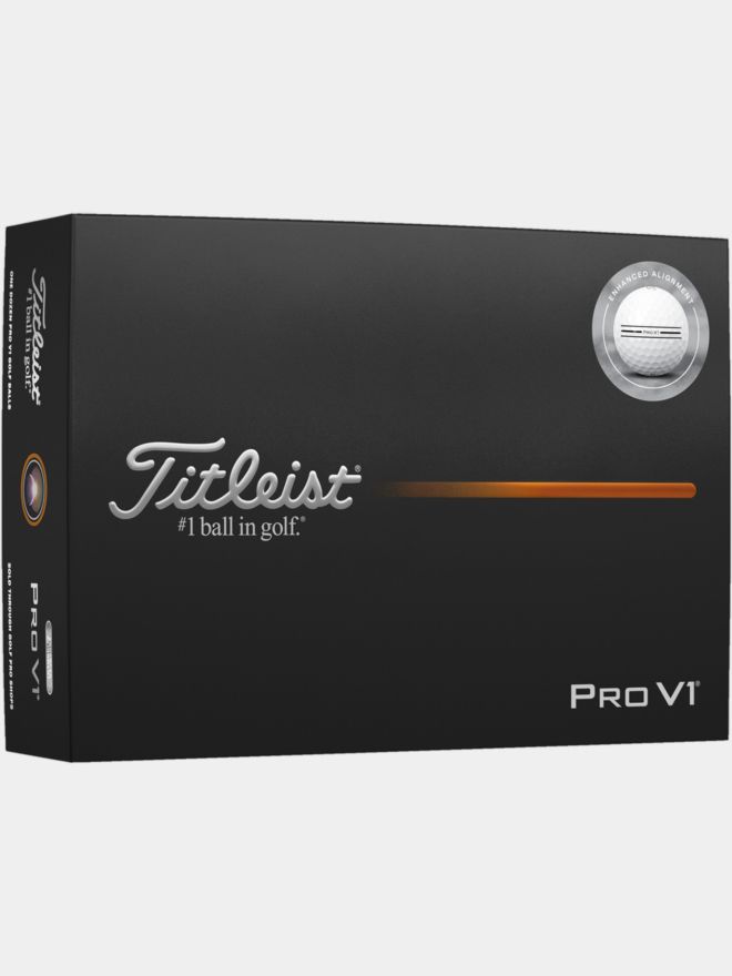 Titleist Pro V1 Enhanced Alignment Golfbälle weiß