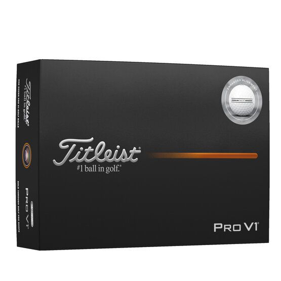 Titleist Pro V1 Enhanced Alignment Golfbälle weiß