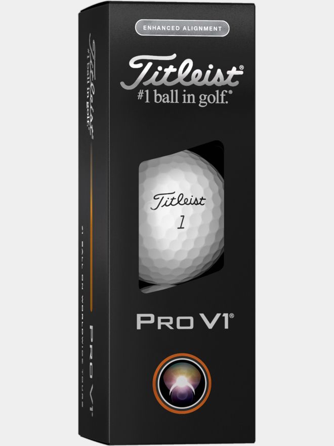 Titleist Pro V1 Enhanced Alignment Golfbälle weiß