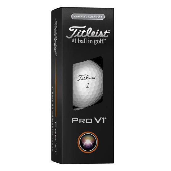 Titleist Pro V1 Enhanced Alignment Golfbälle weiß