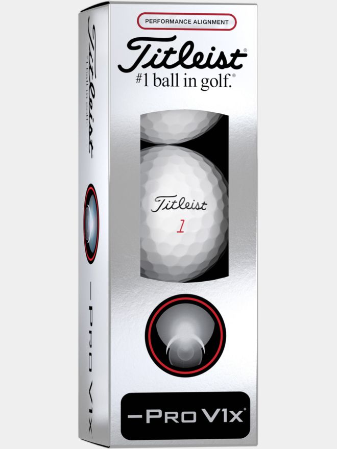Titleist Pro V1x Left Dash Golfbälle weiß