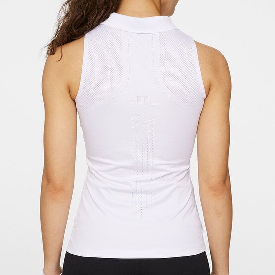 J.Lindeberg Leylo Sleeveless Top ohne Arm Polo weiß
