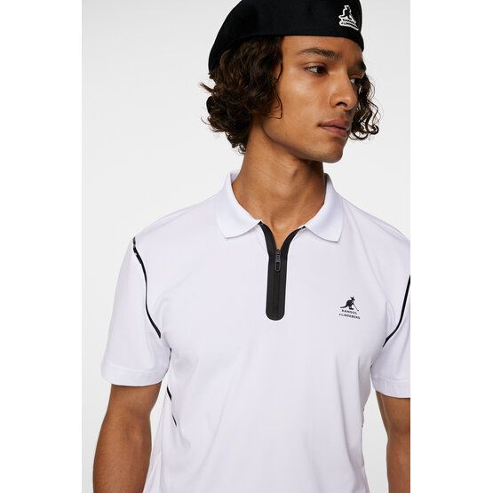 J.Lindeberg Miro Halbarm Polo weiß