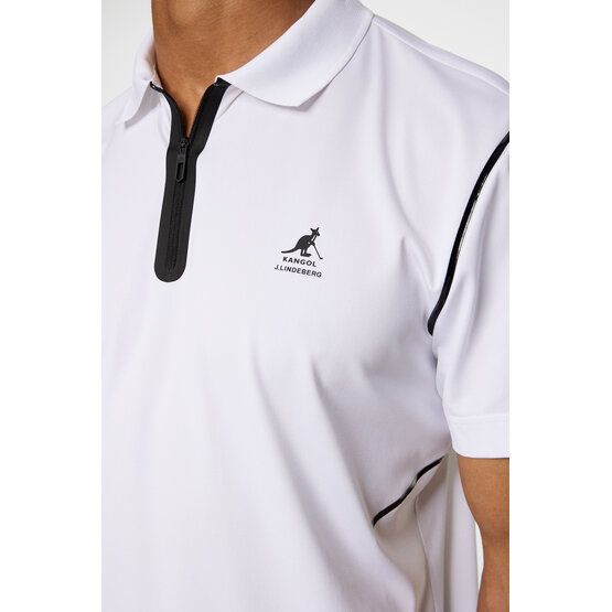 J.Lindeberg Miro Halbarm Polo weiß
