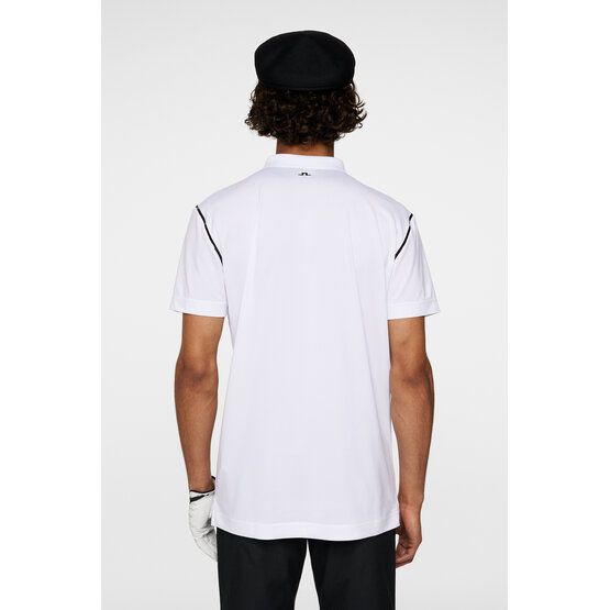J.Lindeberg Miro Halbarm Polo weiß