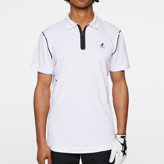 J.Lindeberg Miro Halbarm Polo weiß
