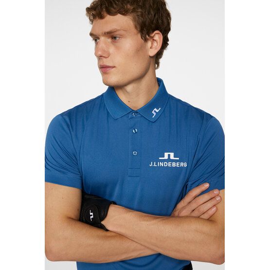 J.Lindeberg KV Tour Golf Halbarm Polo navy