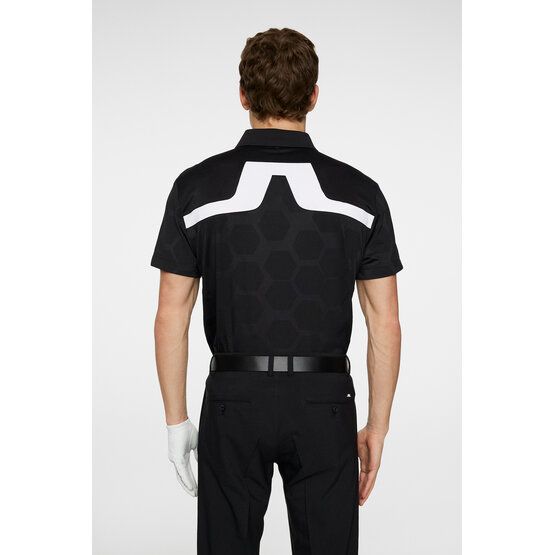 J.Lindeberg KV Tour Mesh Golf Halbarm Polo schwarz