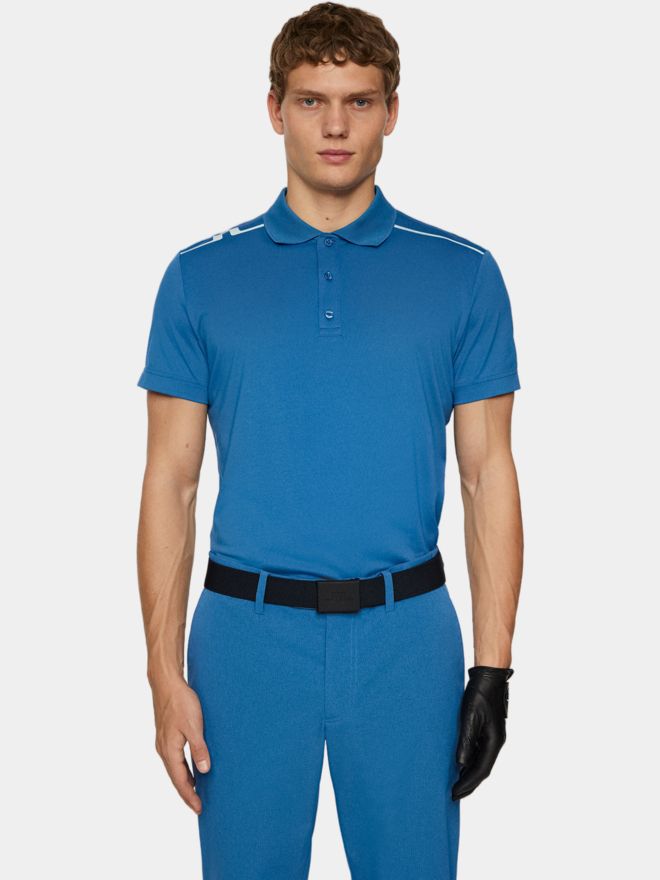 J.Lindeberg Polokošile Lionel s polovičním rukávem námořnická modrá