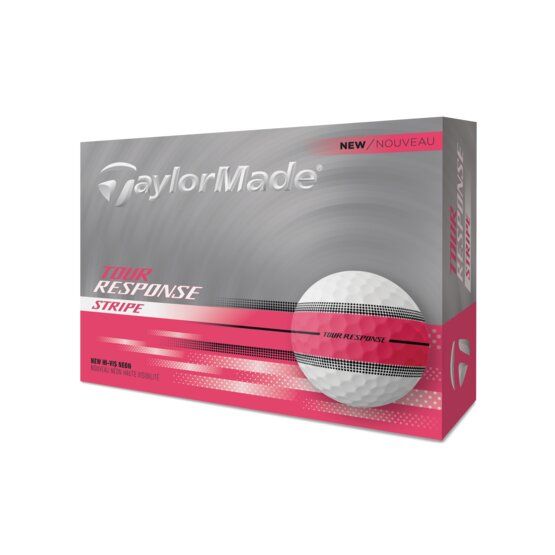 TaylorMade Tour Response Stripe Golfbälle pink