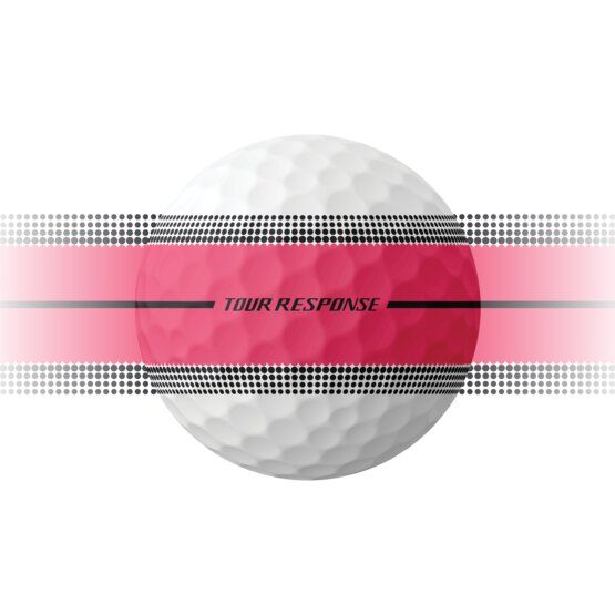 TaylorMade Tour Response Stripe Golfbälle pink