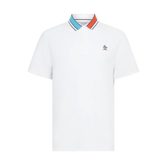 Penguin Pete´s 70´s Earl Halbarm Polo weiß