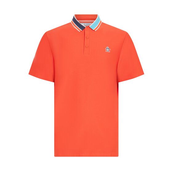 Penguin Pete´s 70´s Earl Halbarm Polo rot