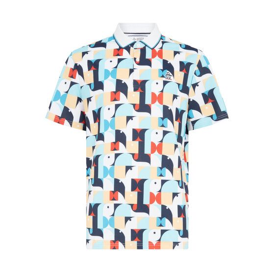 Penguin  Pete's 70's Roadmap Polo s krátkým rukávem bílá