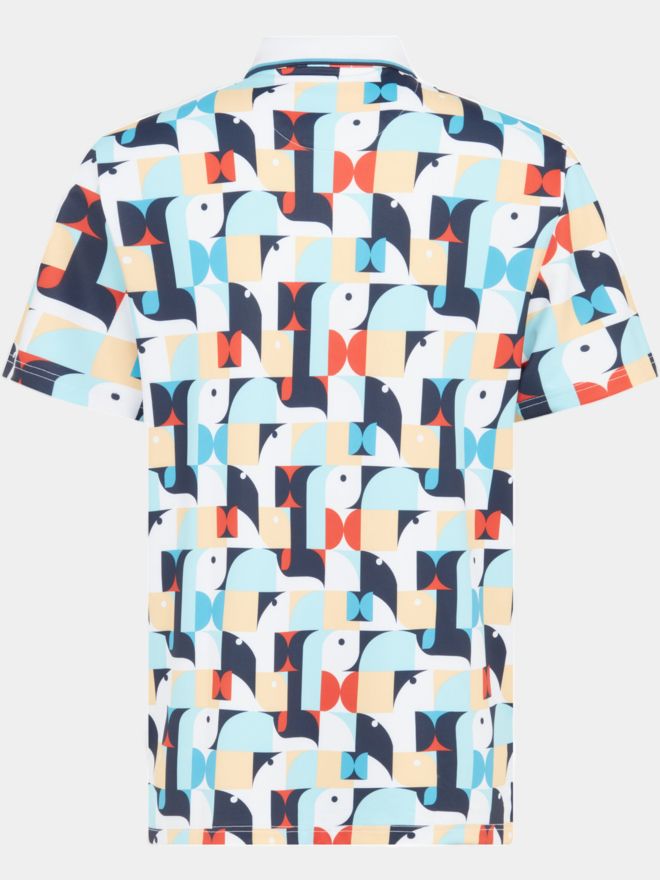 Penguin Pete's 70's Roadmap Polo s krátkým rukávem bílá