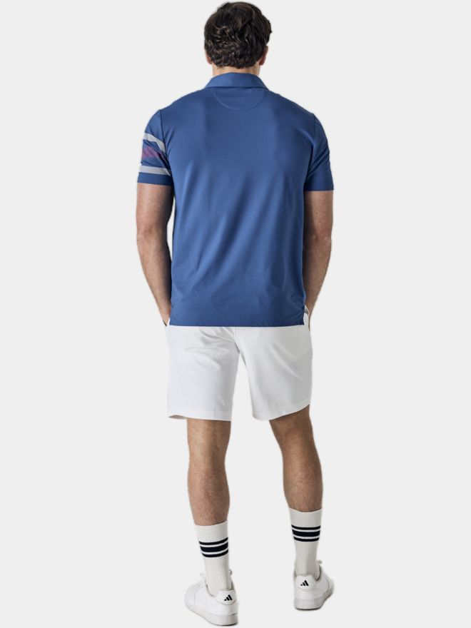 Callaway Legacy Triple Track Sleeve Block Halbarm Polo blau