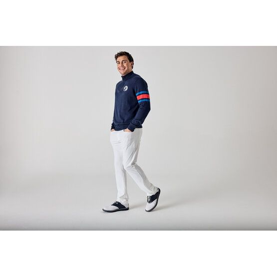 Callaway Legacy LS Triple Track 1/4 Zip Sweater Stretch Midlayer navy