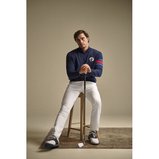 Callaway Legacy LS Triple Track 1/4 Zip Sweater Stretch Midlayer navy