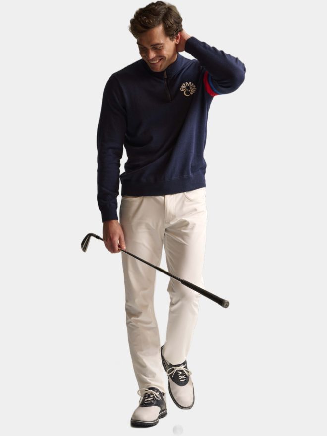 Callaway Legacy LS Triple Track 1/4 Zip Sweater Stretch Midlayer navy