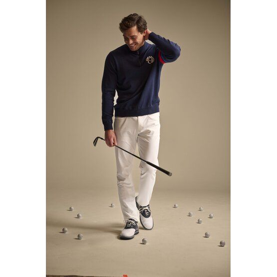 Callaway Legacy LS Triple Track 1/4 Zip Sweater Stretch Midlayer navy
