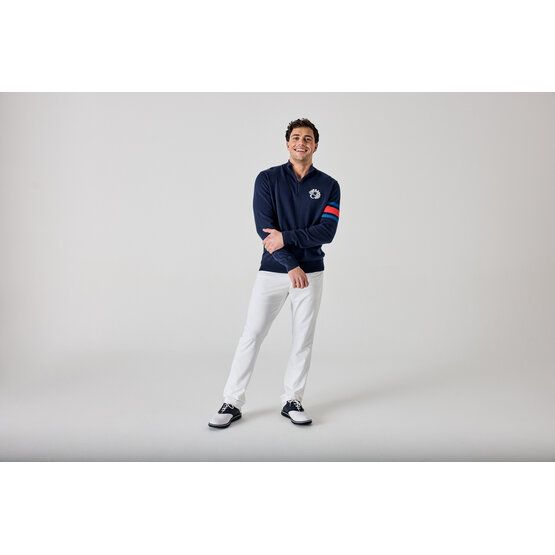 Callaway Legacy LS Triple Track 1/4 Zip Sweater Stretch Midlayer navy