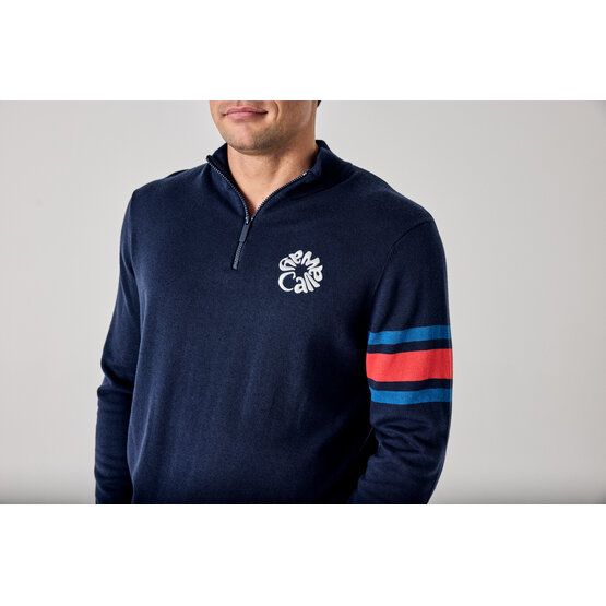 Callaway Legacy LS Triple Track 1/4 Zip Sweater Stretch Midlayer navy