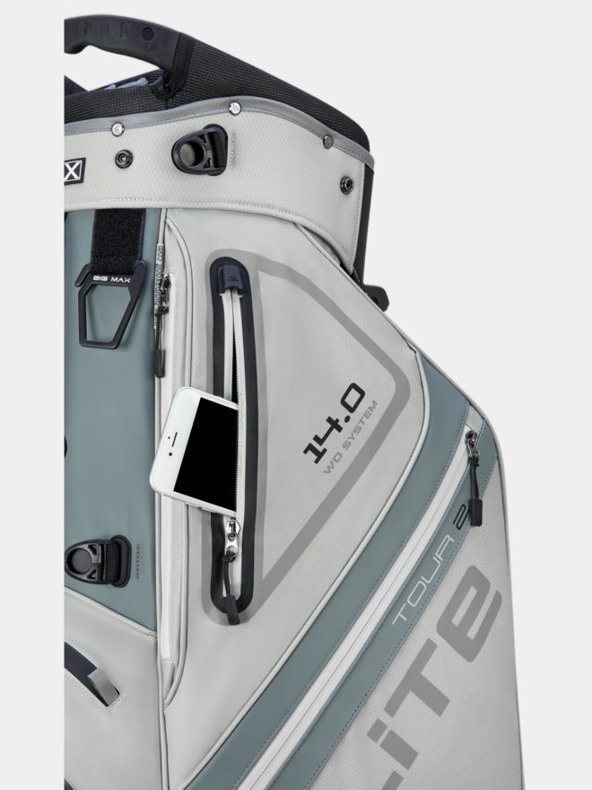 Big Max Dri Lite Hybrid Tour 2 Standbag silber