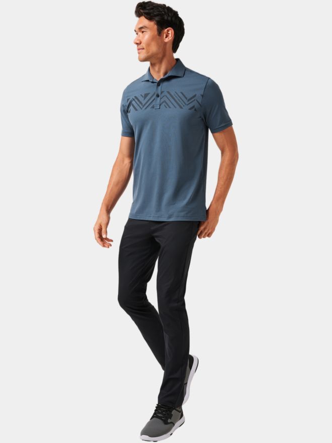 TravisMathew All Day Access Halbarm Polo schwarz